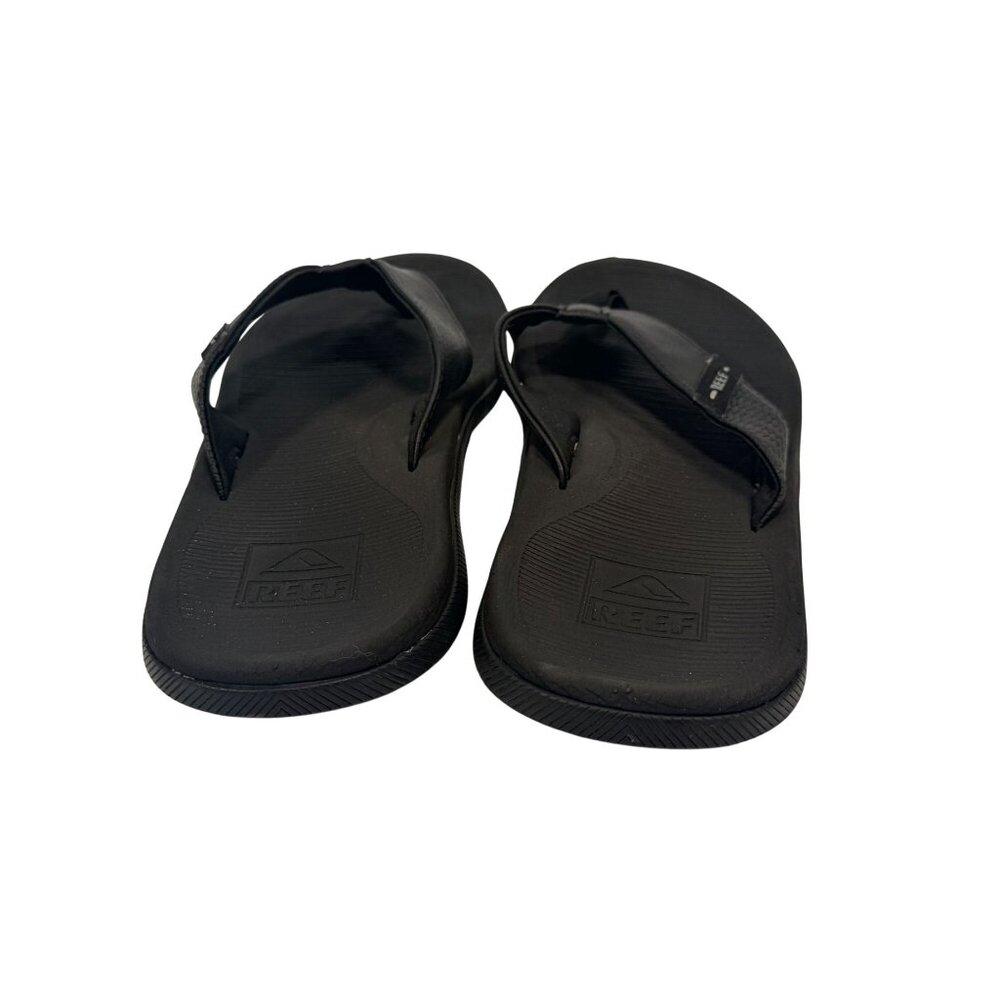 Reef Black Santa Anna Mens Flip Flops Sandals Size 9 Beach Casual Shoes - Picture 6 of 10